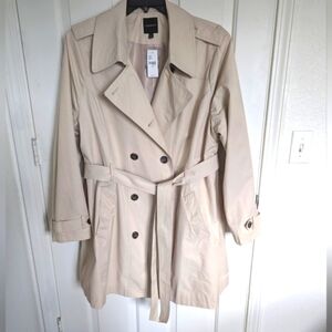 Trench Coat Double Breasted with Epaulets
